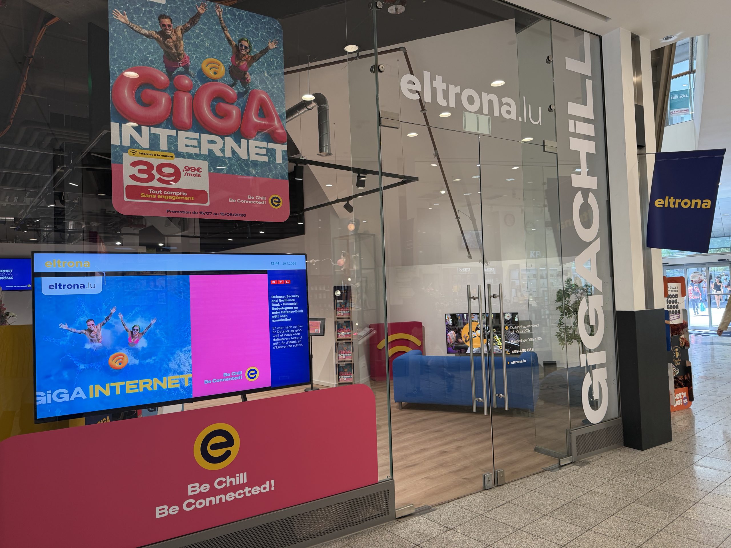 Eltrona Belval shopfront inside Belval Plaza