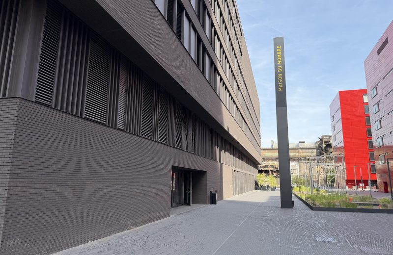 The Maison du Nombre on the Belval campus, seen along the street
