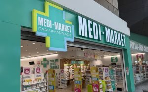 Medi-Market Belval shopfront inside Belval Plaza
