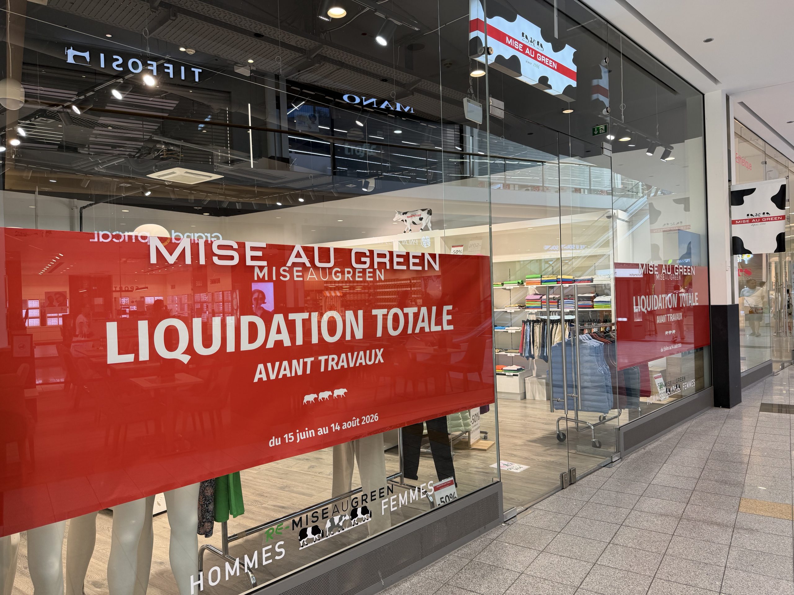 Mise au Green shopfront inside Belval Plaza 2