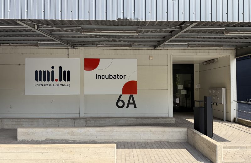 The University of Luxembourg Incubator entrance at 6A in Belval