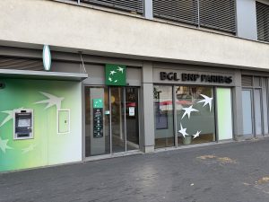 BGL BNP Paribas bank branch and ATM in Belval