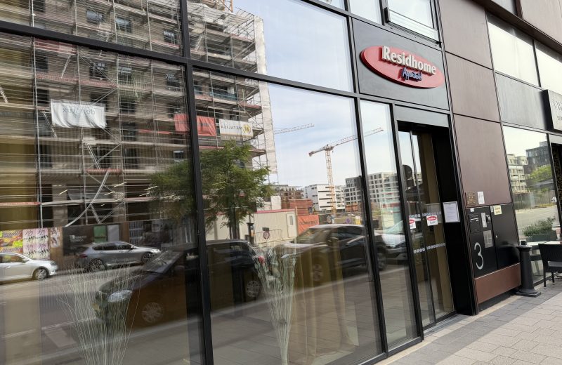 The Residhome Esch-Belval entrance on boulevard du Jazz