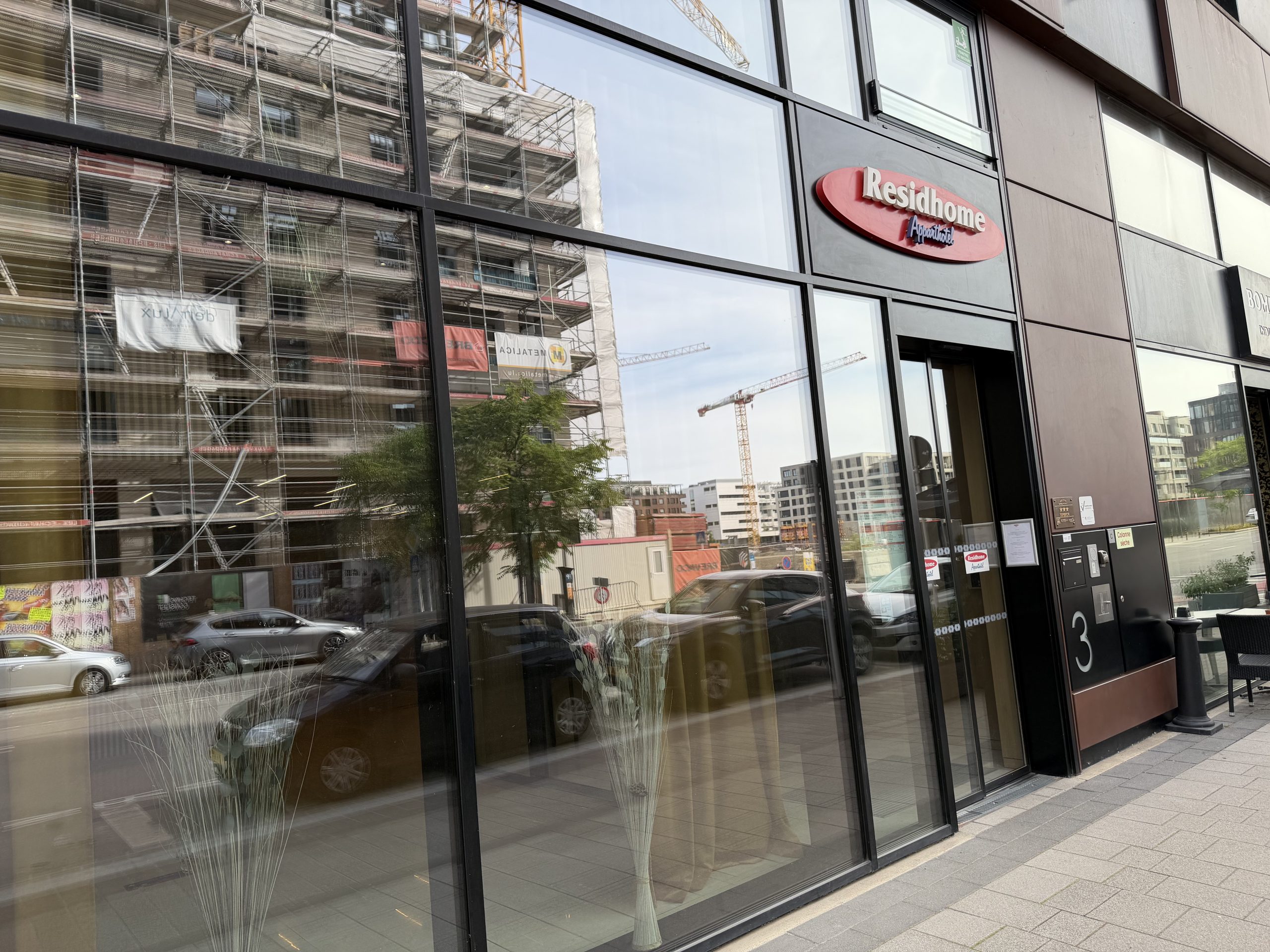 The Residhome Esch-Belval entrance on boulevard du Jazz