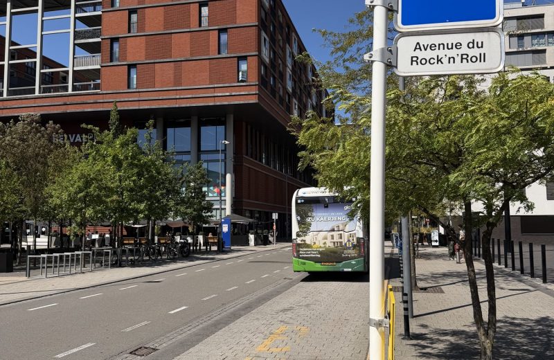 Avenue du Rock’n’Roll bus stop, Belval