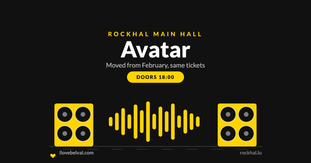 Avatar at Rockhal, Belval