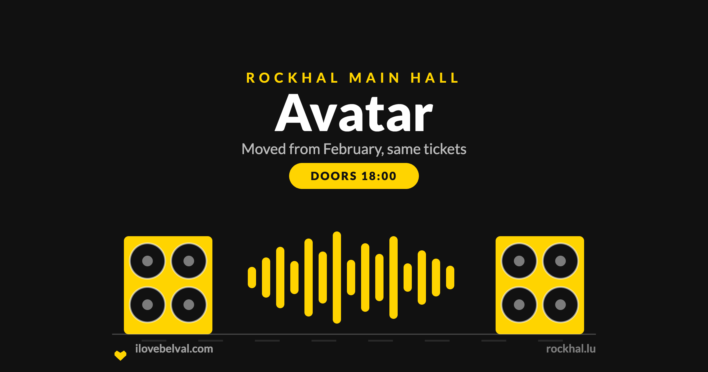 Avatar at Rockhal, Belval