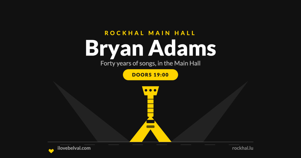 Bryan Adams at Rockhal, Belval