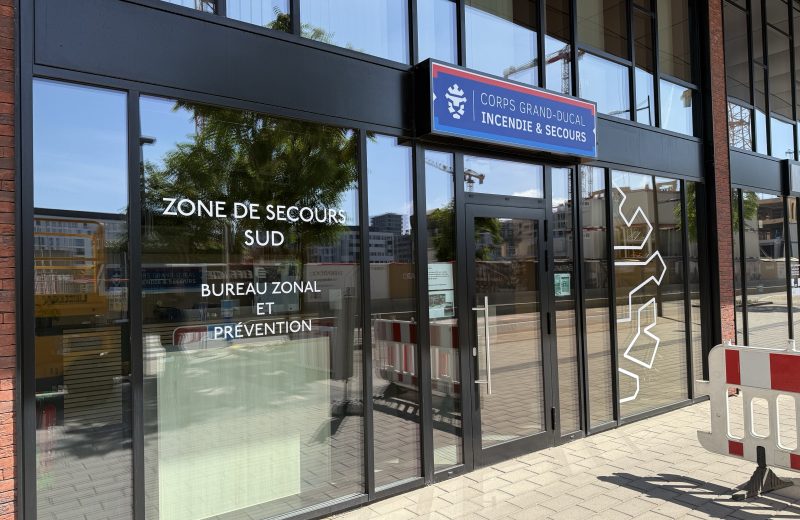 Entrance to the CGDIS Zone de secours Sud office in Belval
