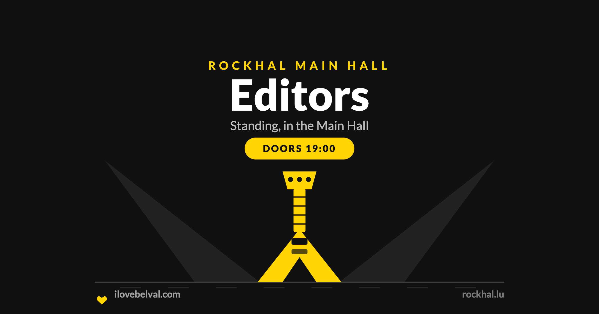 Editors at Rockhal, Belval