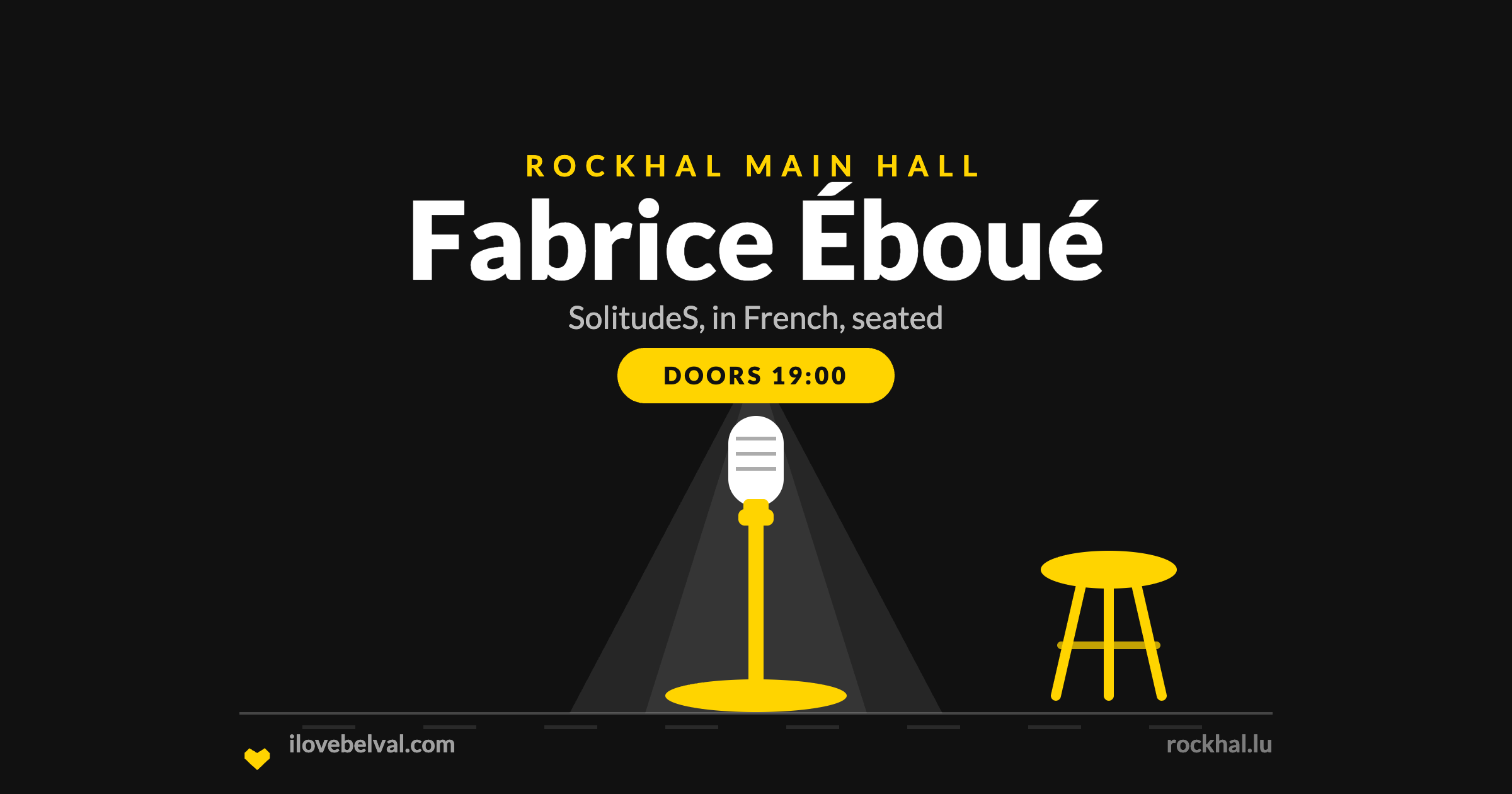 Fabrice Éboué at Rockhal, Belval