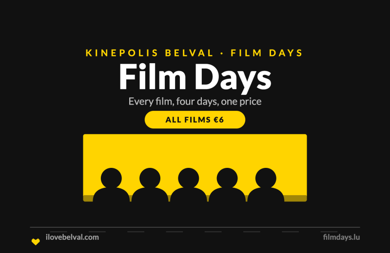 Film Days at Kinepolis Belval, all films 6 euros