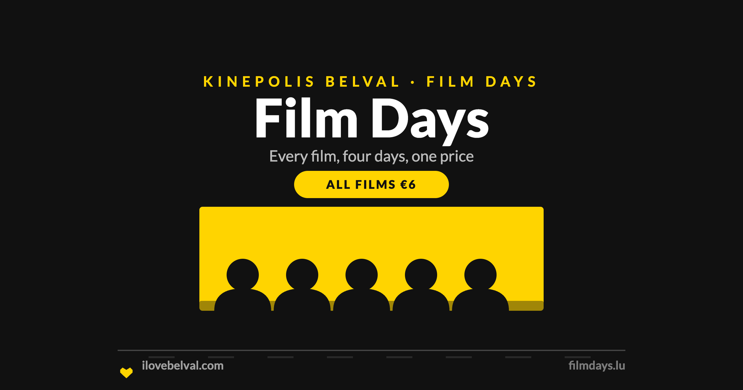 Film Days at Kinepolis Belval, all films 6 euros