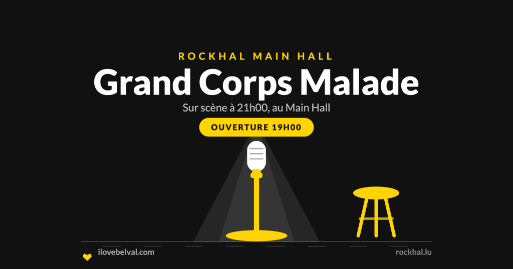 Grand Corps Malade à la Rockhal, Belval
