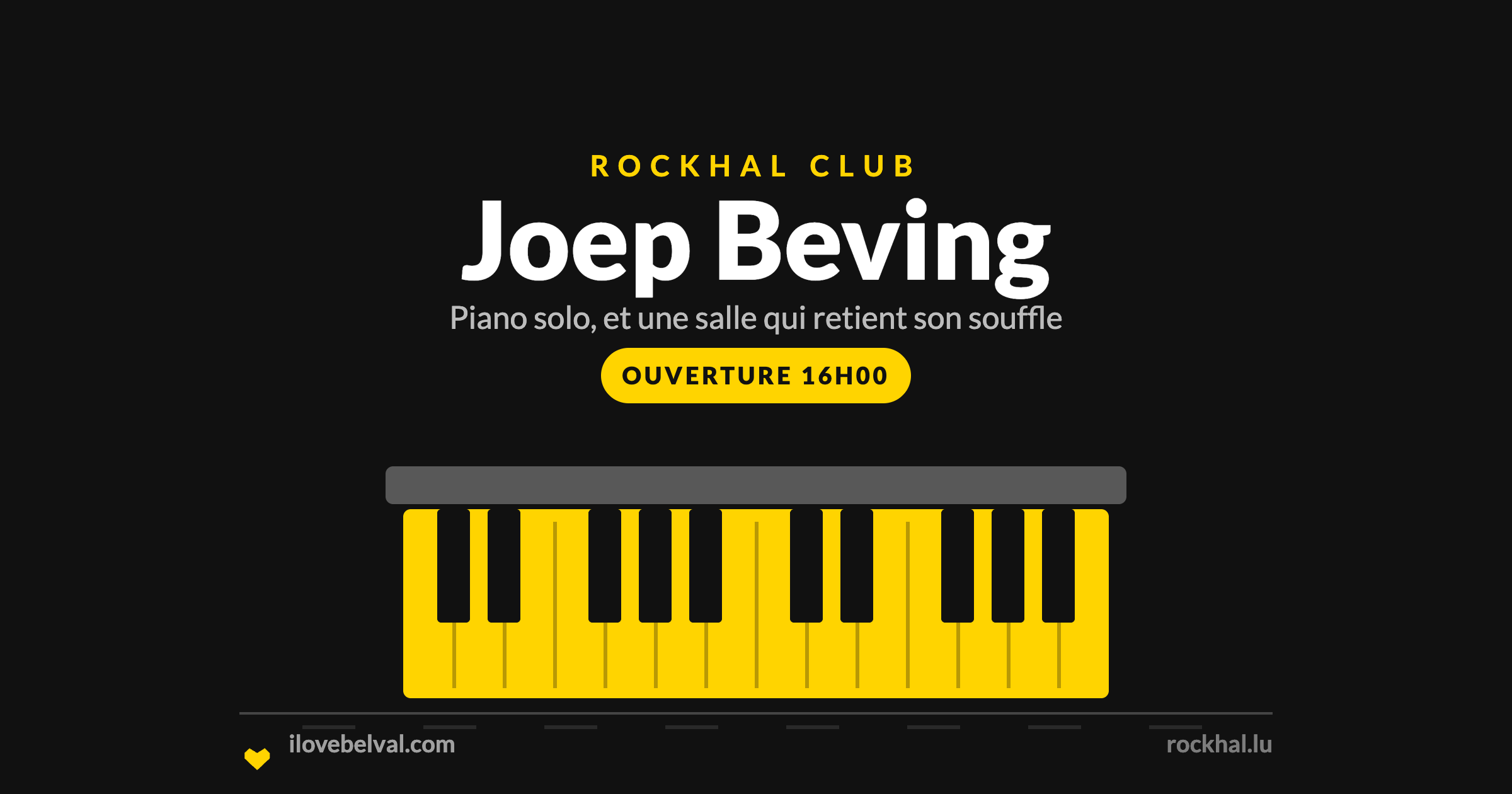 Joep Beving à la Rockhal, Belval