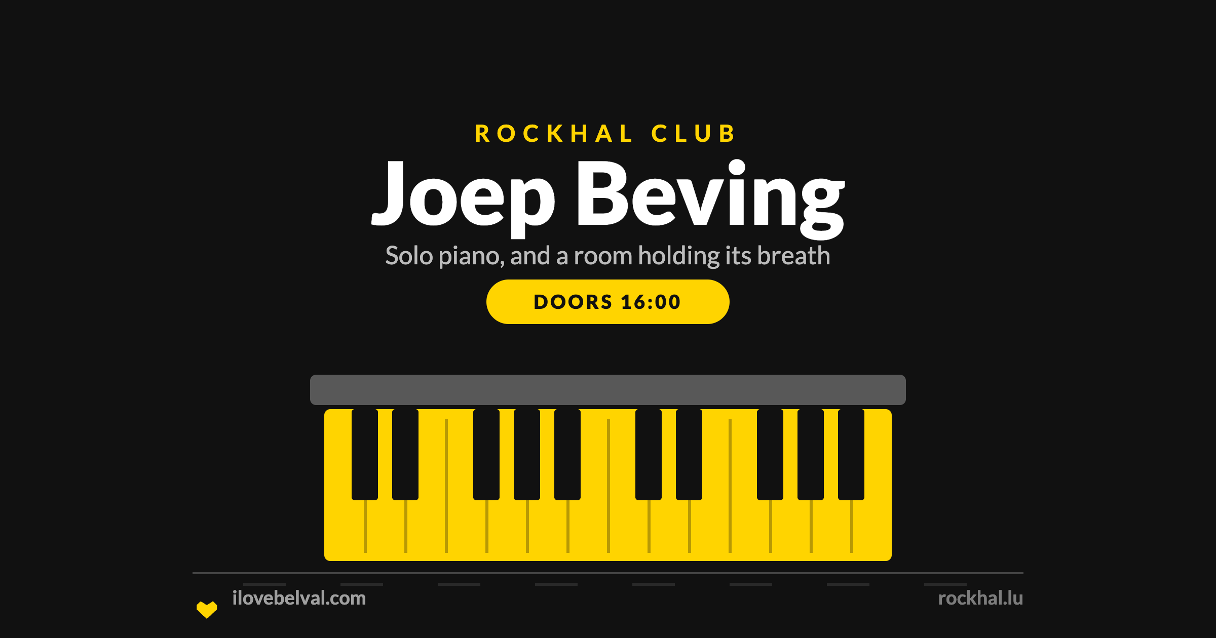 Joep Beving at Rockhal Belval