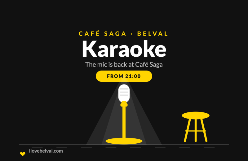 Karaoke at Café Saga in Belval, from 21:00