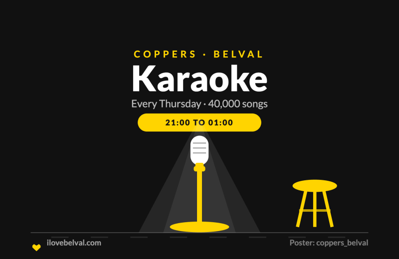 Karaoke every Thursday at Coppers Belval