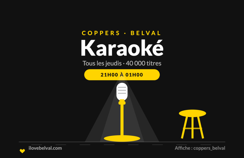 Karaoké tous les jeudis au Coppers Belval