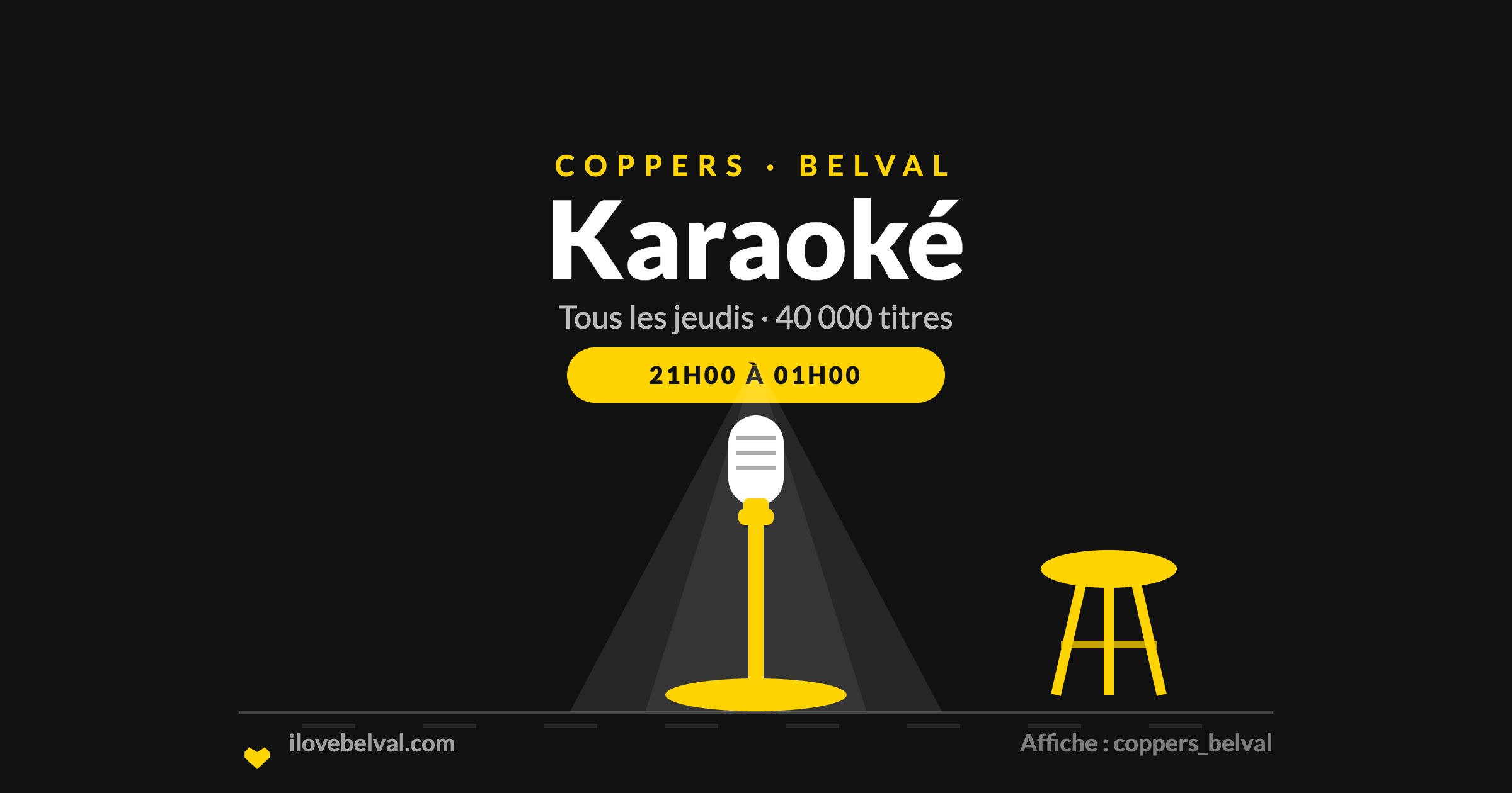 Karaoké tous les jeudis au Coppers Belval