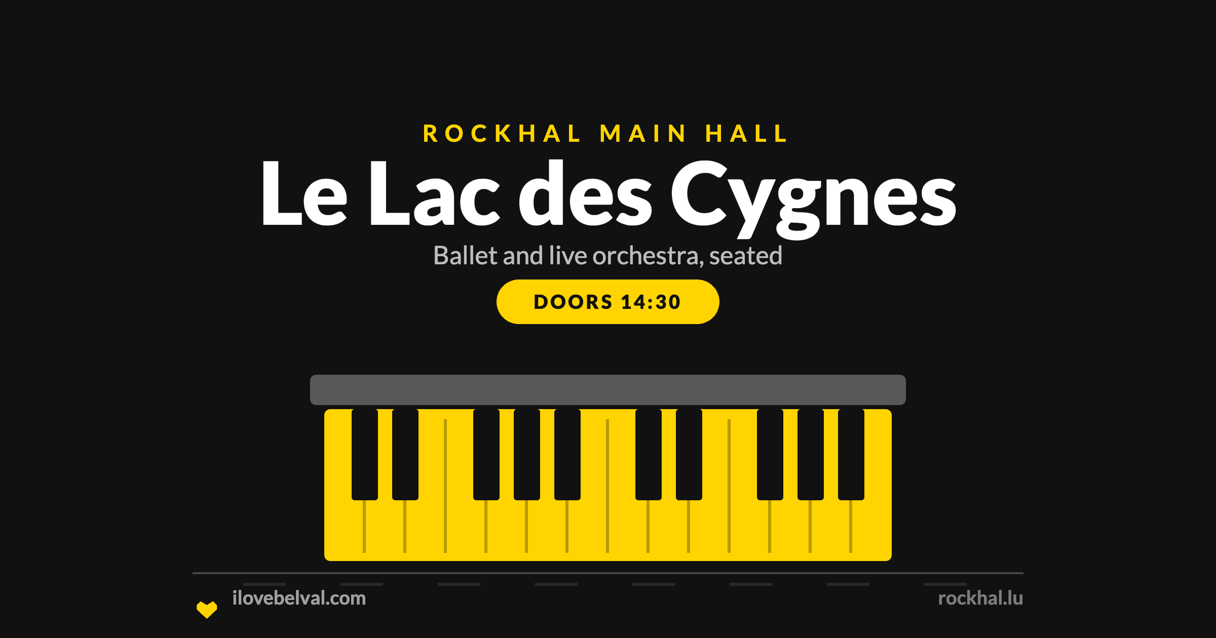 Le Lac des Cygnes at Rockhal, Belval