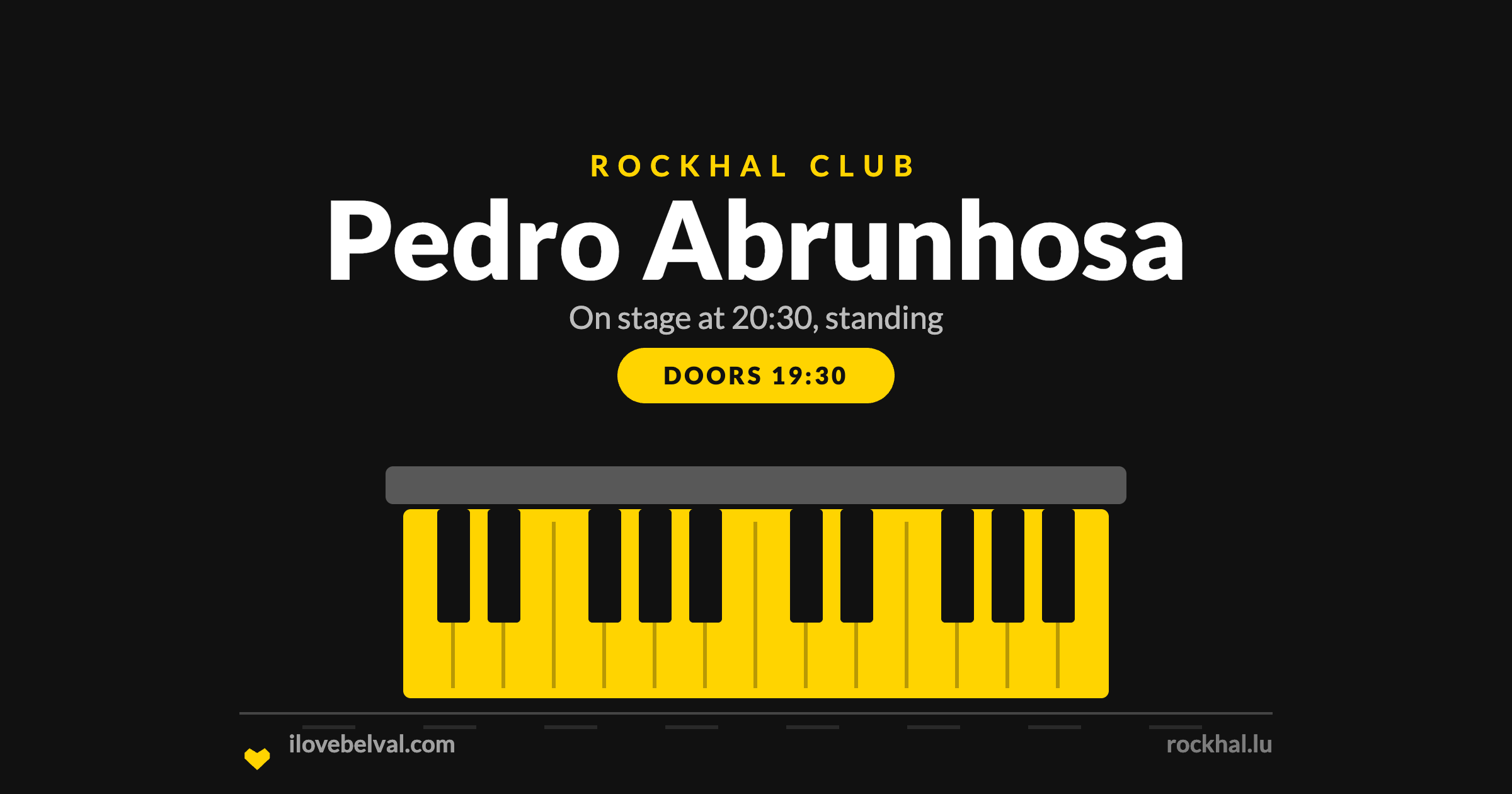 Pedro Abrunhosa at Rockhal, Belval