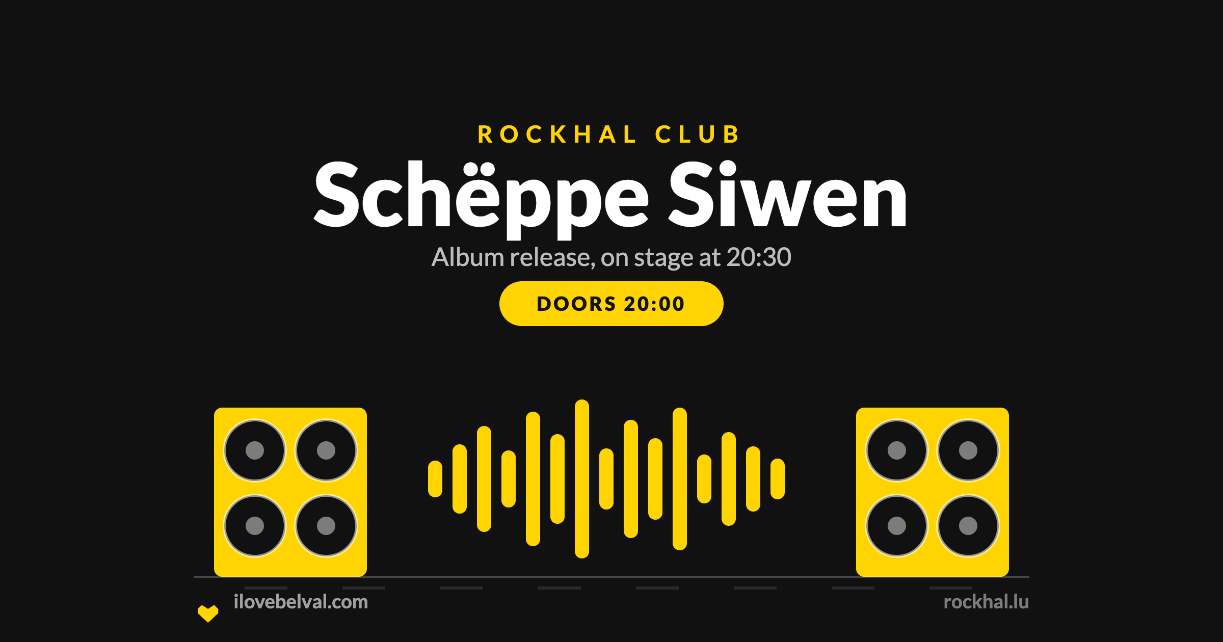 Schëppe Siwen at Rockhal, Belval