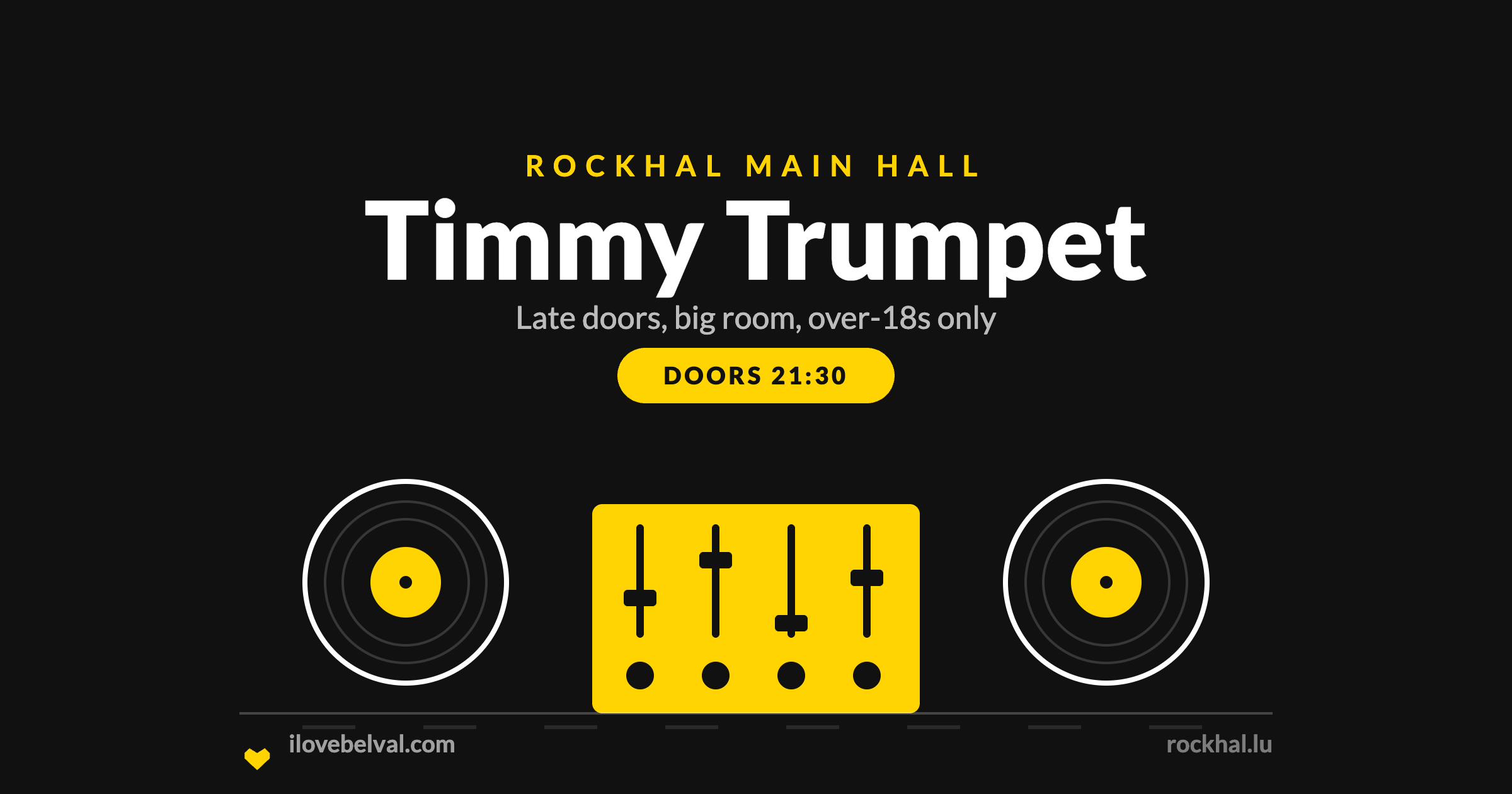 Timmy Trumpet at Rockhal, Belval