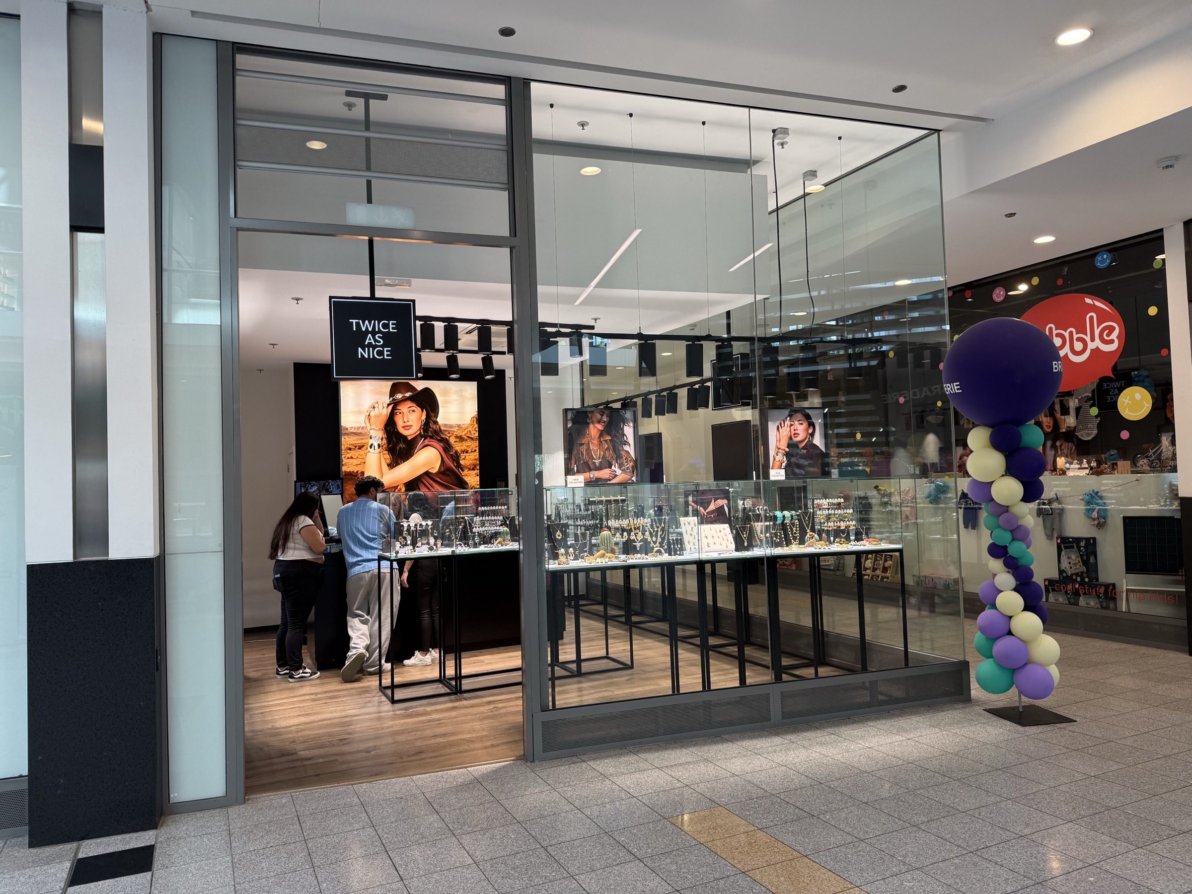 Twice As Nice jewellery shop entrance inside Belval Plaza