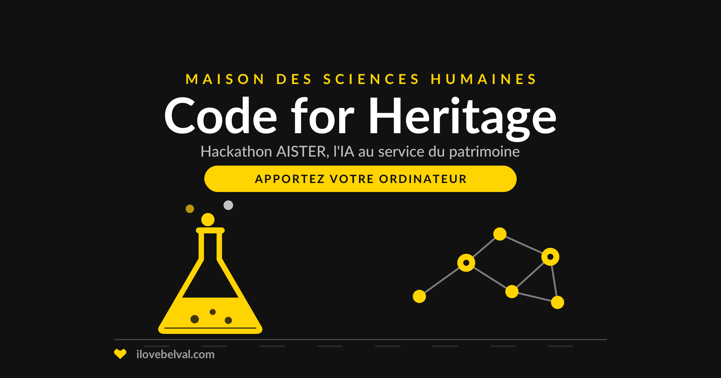 Code for Heritage, le hackathon AISTER sur l’intelligence artificielle et le patrimoine à la Maison des Sciences Humaines, Belval : apportez votre ordinateur