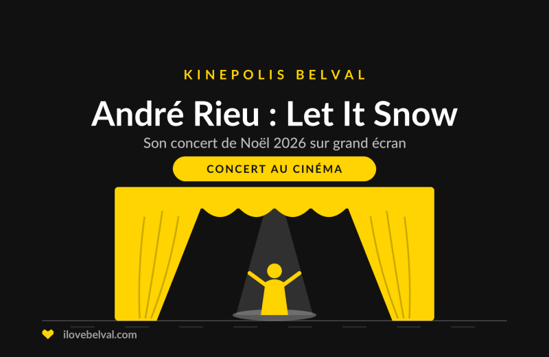 André Rieu’s Christmas concert au Kinepolis Belval, illustration I Love Belval