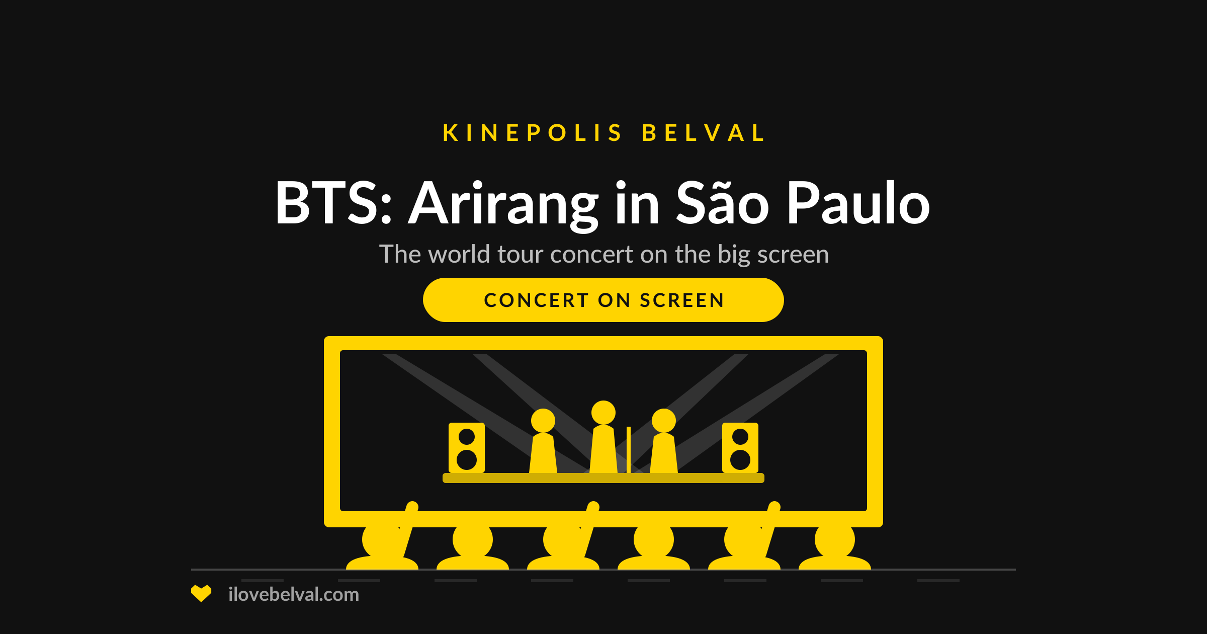 BTS Arirang in São Paulo at Kinepolis Belval, I Love Belval illustration