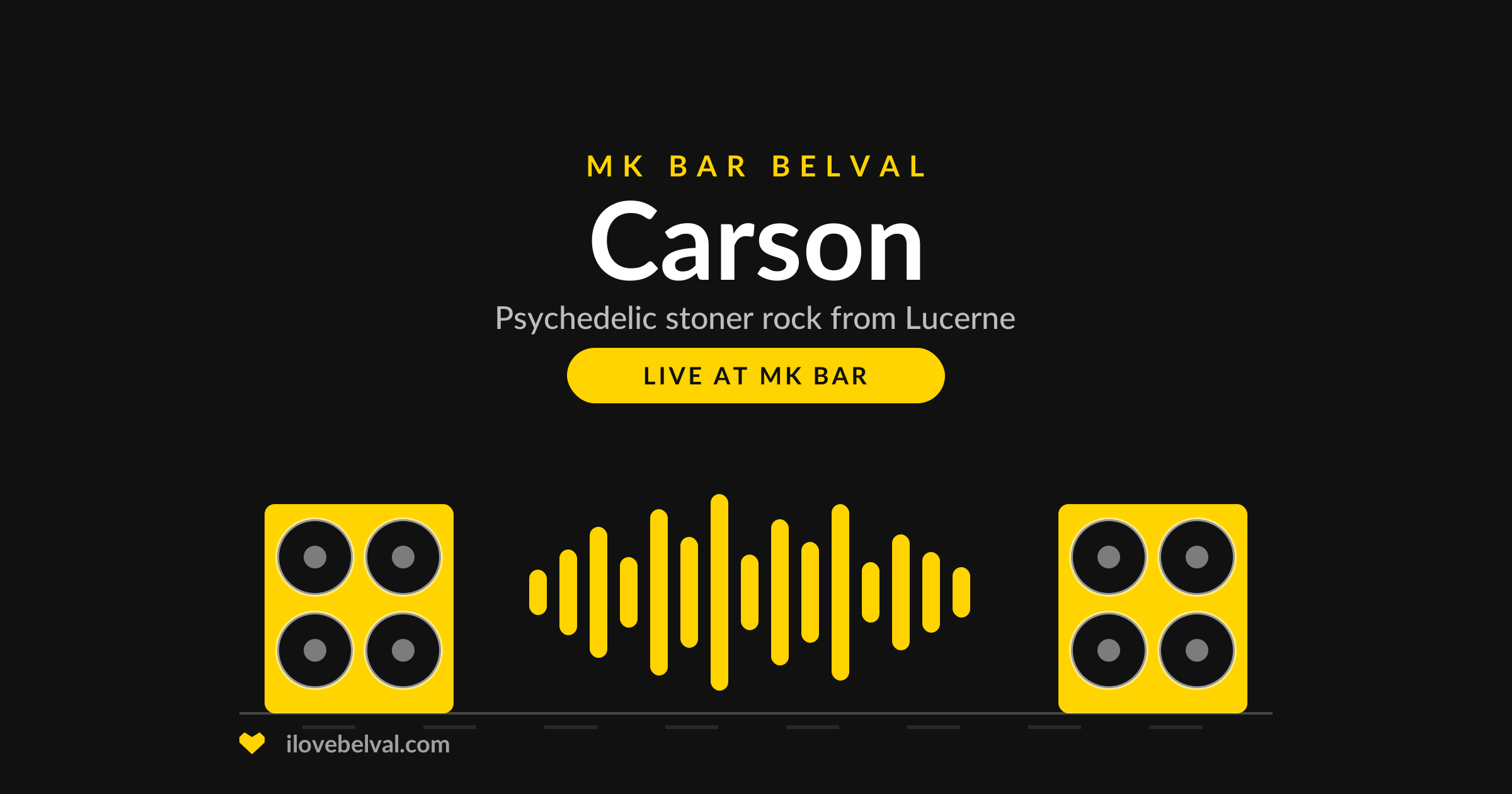 Carson, psychedelic stoner rock from Lucerne, live at MK Bar Belval