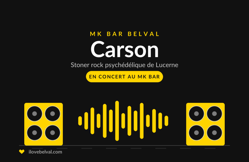 Carson, stoner rock psychédélique de Lucerne, en concert au MK Bar Belval
