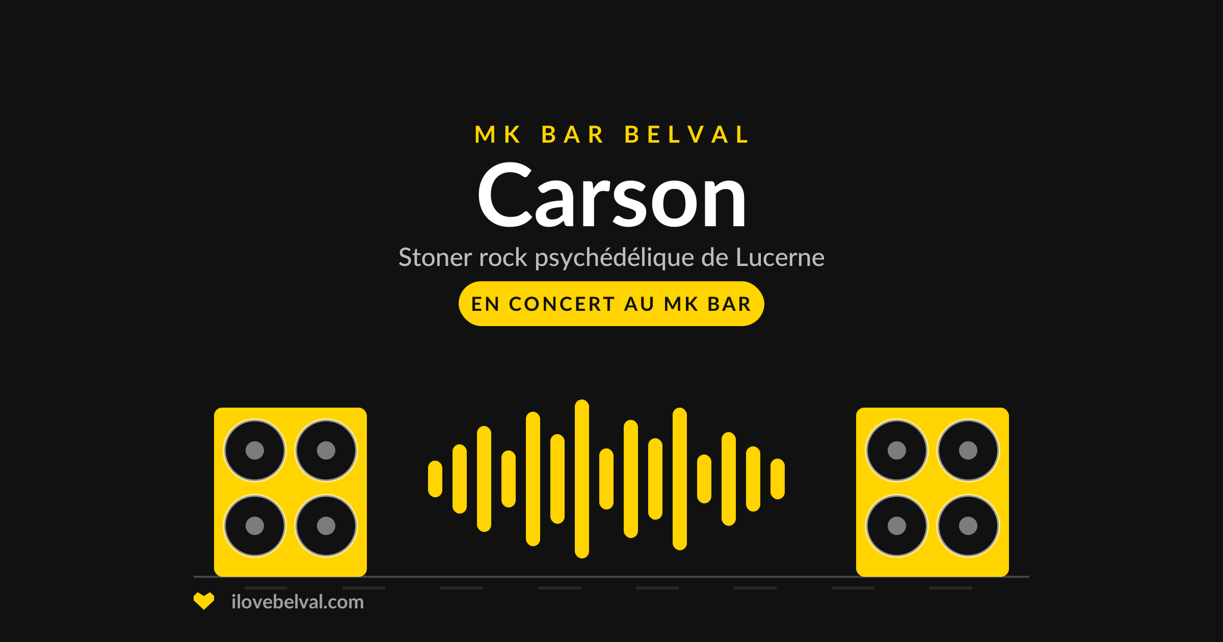 Carson, stoner rock psychédélique de Lucerne, en concert au MK Bar Belval