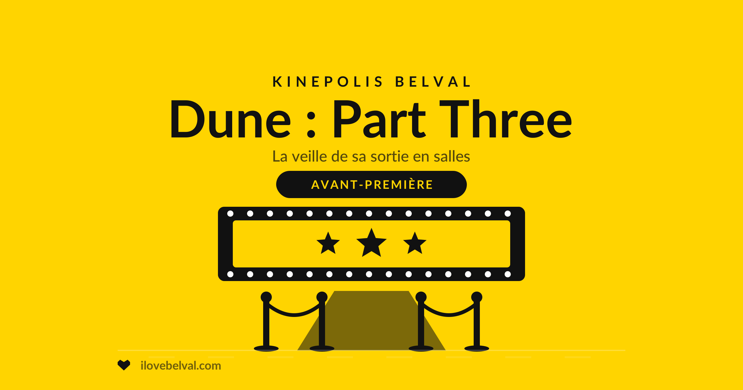 Dune: Part Three avant-première au Kinepolis Belval, illustration I Love Belval