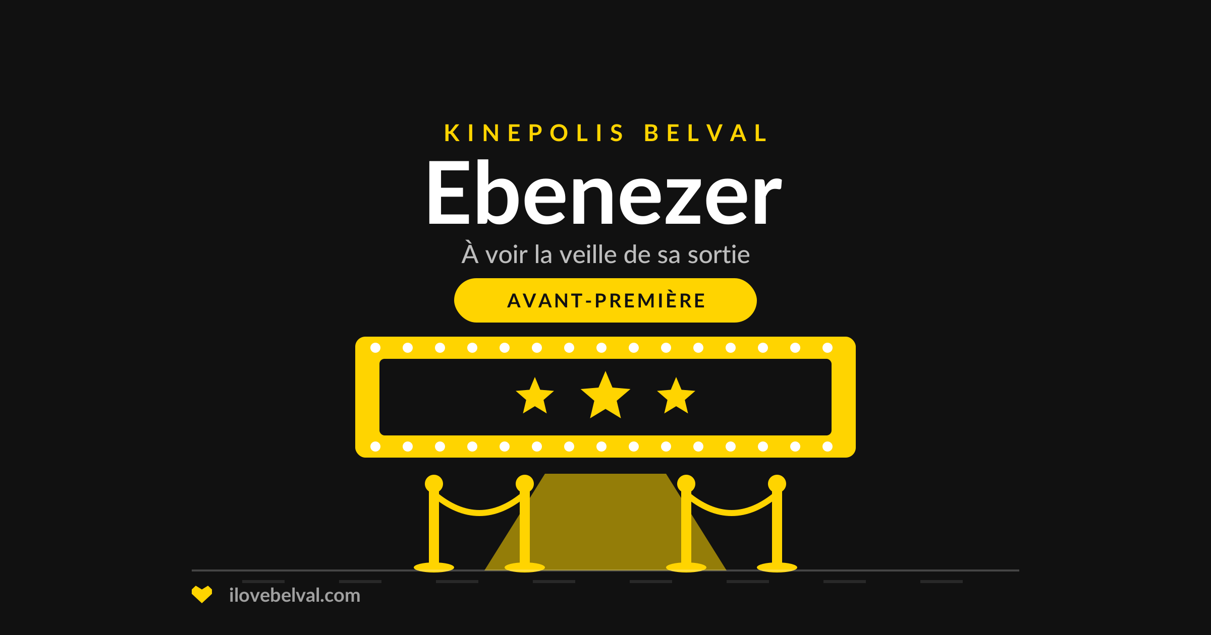 Ebenezer en avant-première au Kinepolis Belval, visuel ILB