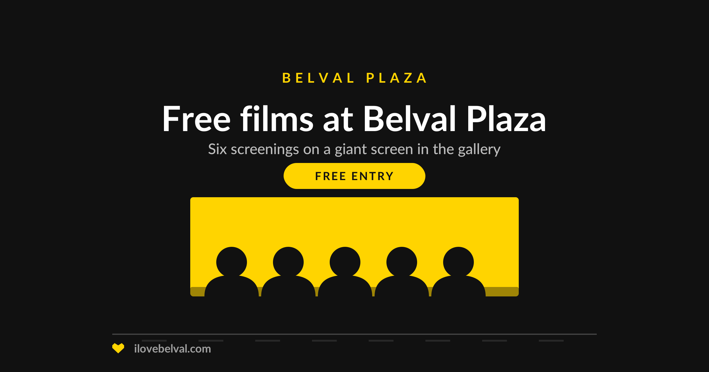 Free film screenings at Belval Plaza, I Love Belval illustration