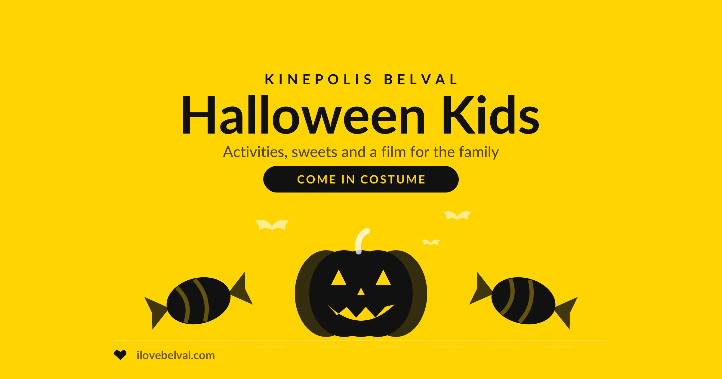 Halloween Kids at Kinepolis Belval, I Love Belval illustration