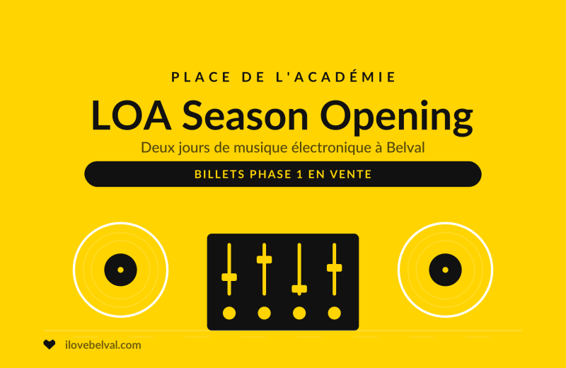 LOA Season Opening, deux jours de musique électronique sur la place de l’Académie à Belval, billets de la phase 1 en vente