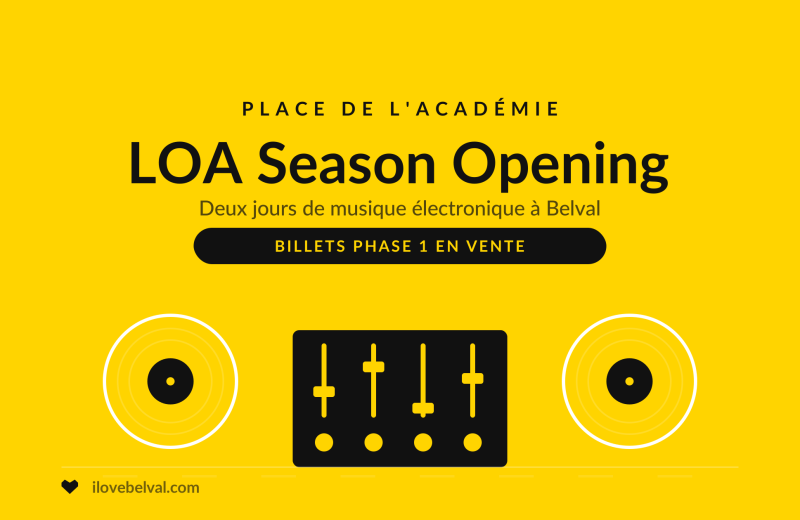 LOA Season Opening, deux jours de musique électronique sur la place de l’Académie à Belval, billets de la phase 1 en vente