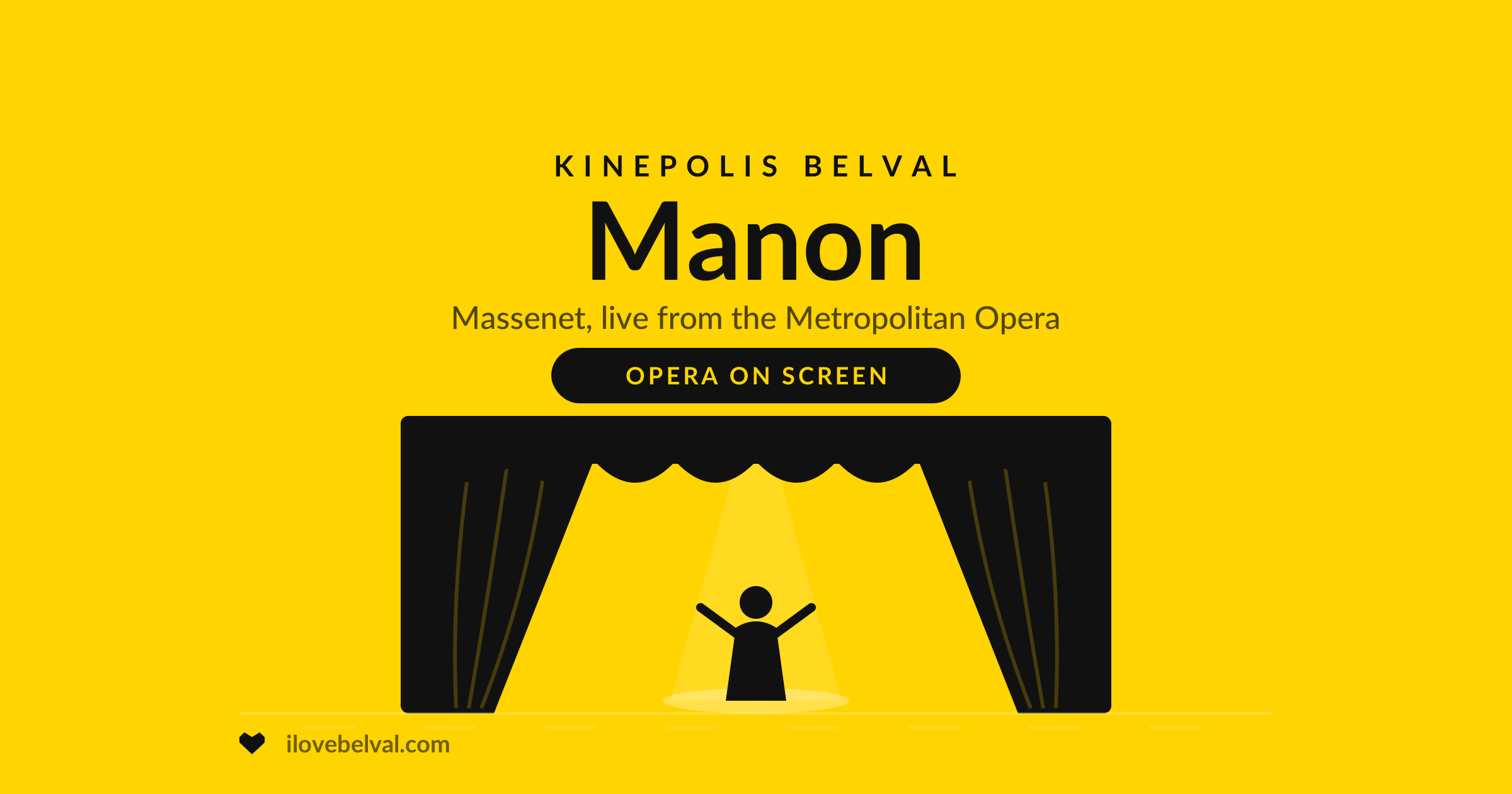 Met Opera: Manon at Kinepolis Belval, I Love Belval illustration