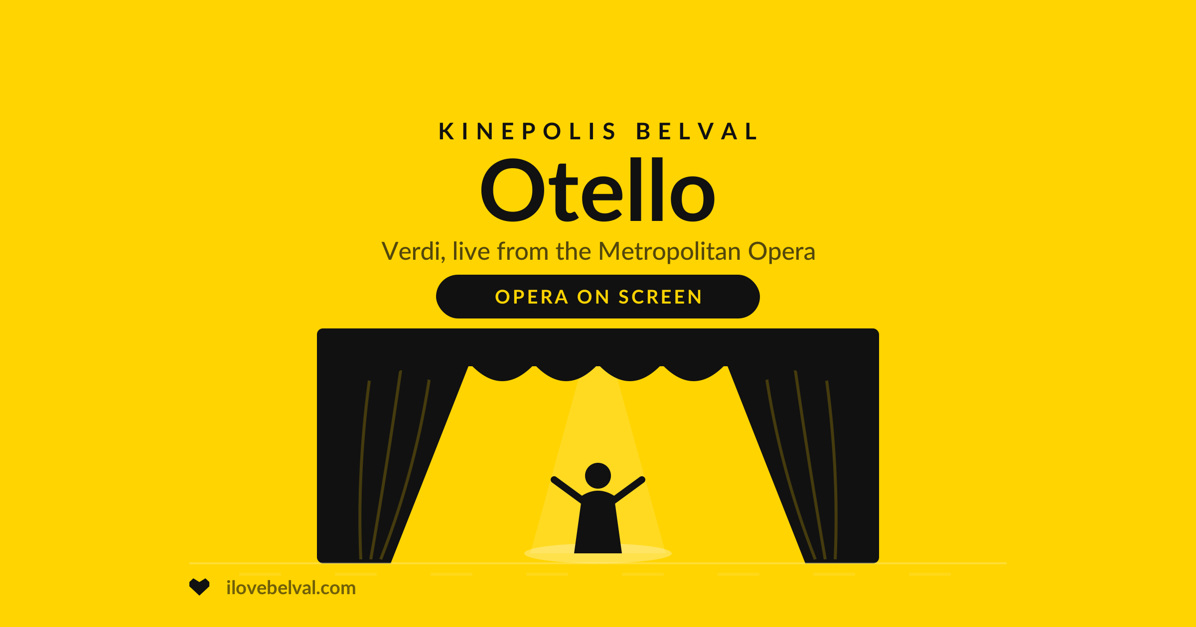 Met Opera: Otello at Kinepolis Belval, I Love Belval illustration
