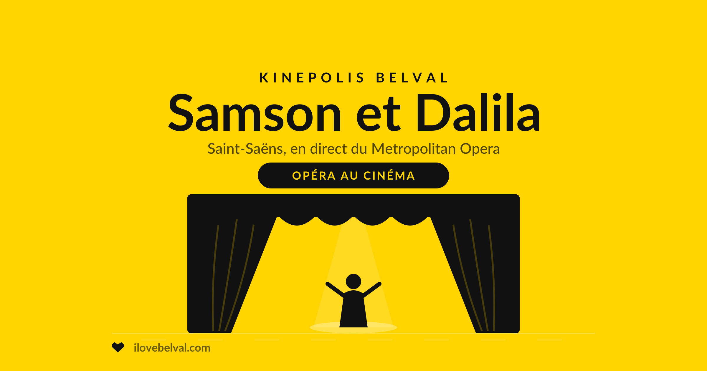 Met Opera: Samson et Dalila au Kinepolis Belval, illustration I Love Belval
