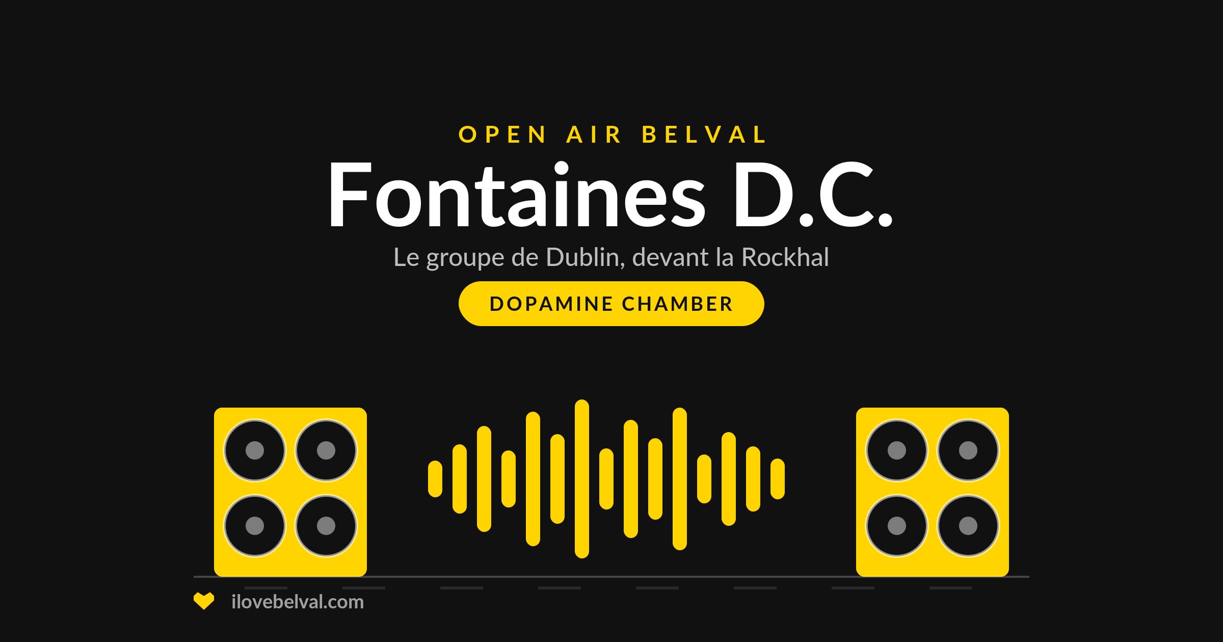Fontaines D.C. à Open Air Belval, illustration I Love Belval