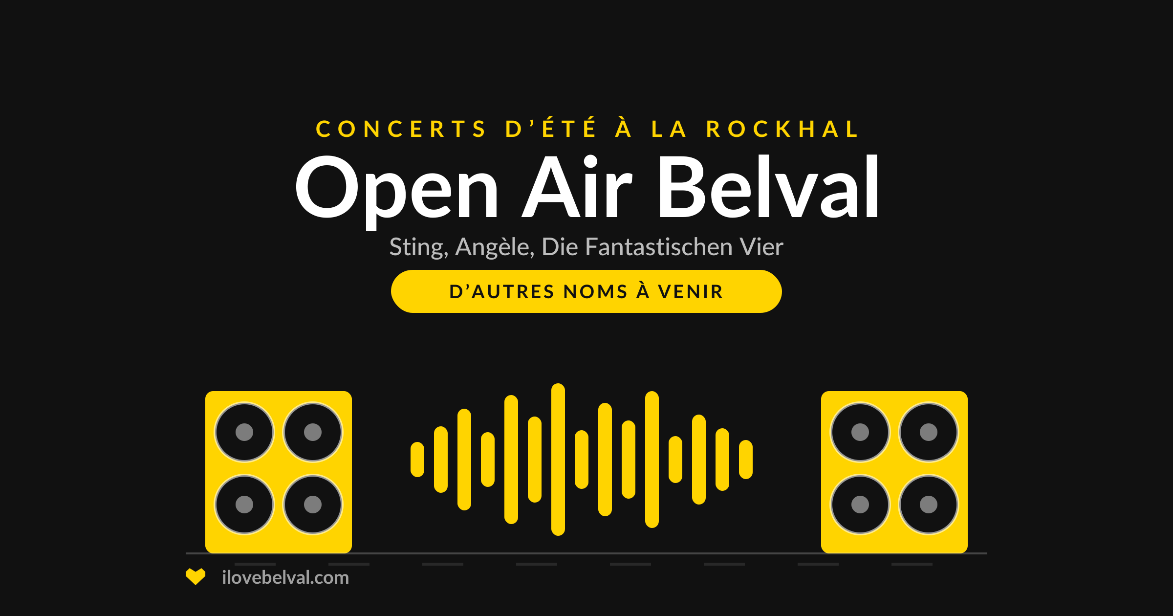 Concerts d’été Open Air Belval à la Rockhal, illustration I Love Belval
