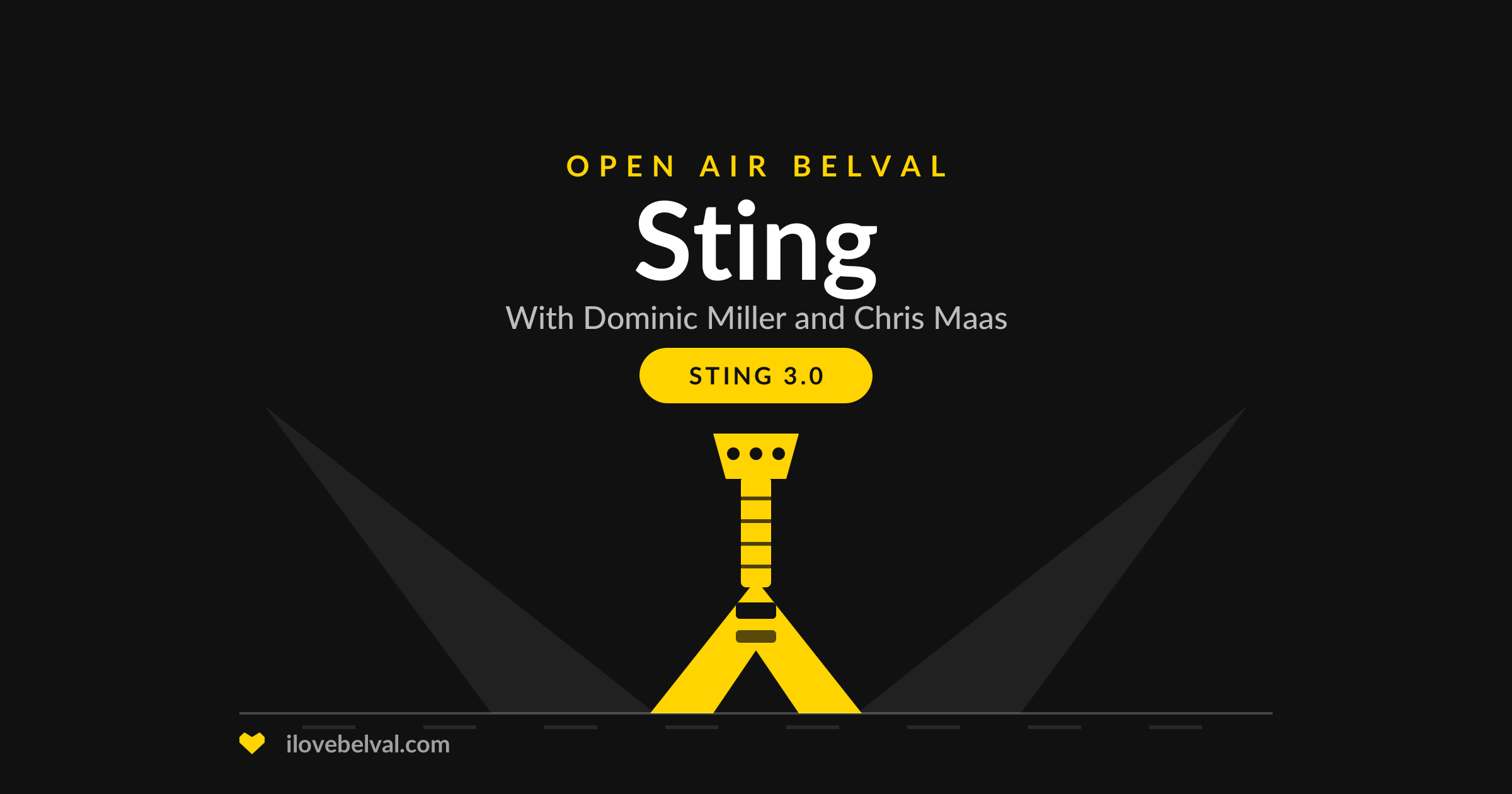 Sting at Open Air Belval, I Love Belval illustration