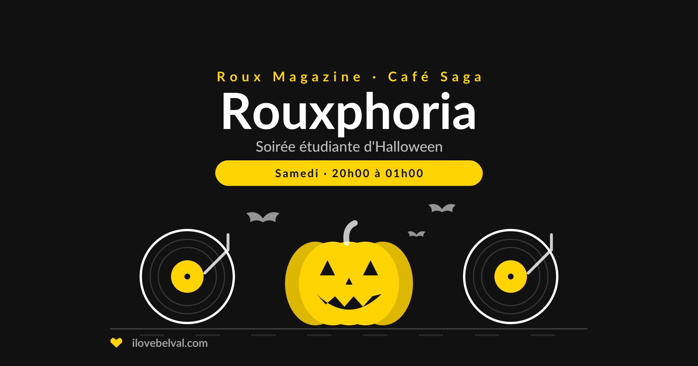 Rouxphoria : soirée étudiante d’Halloween au Café Saga, Belval