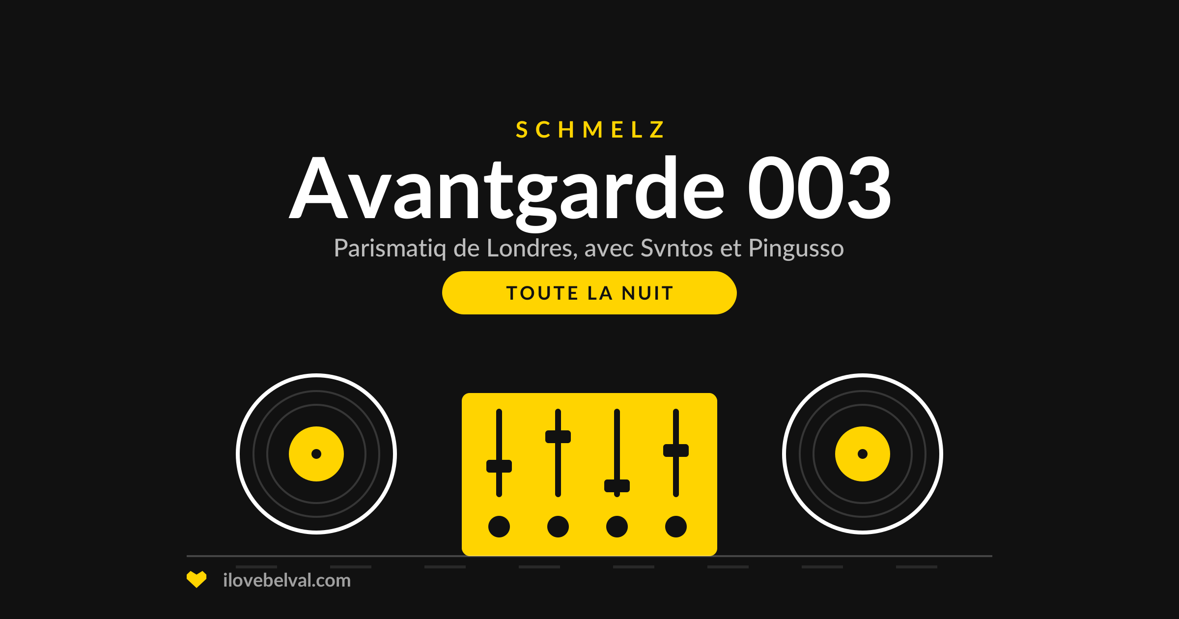 Avantgarde 003 au Schmelz, Belval : Parismatiq avec Svntos et Pingusso