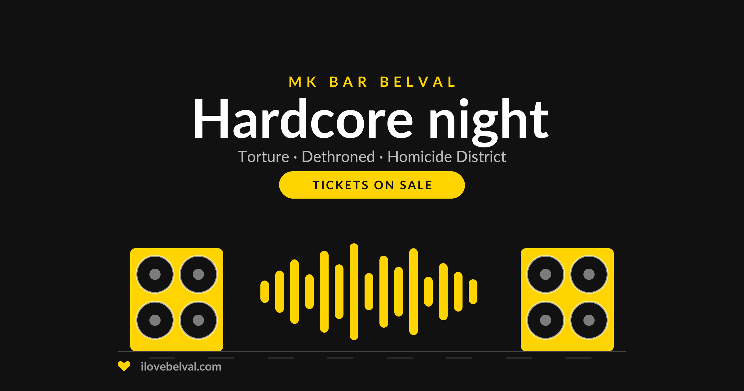 Hardcore night at MK Bar Belval with Torture, Dethroned and Homicide District